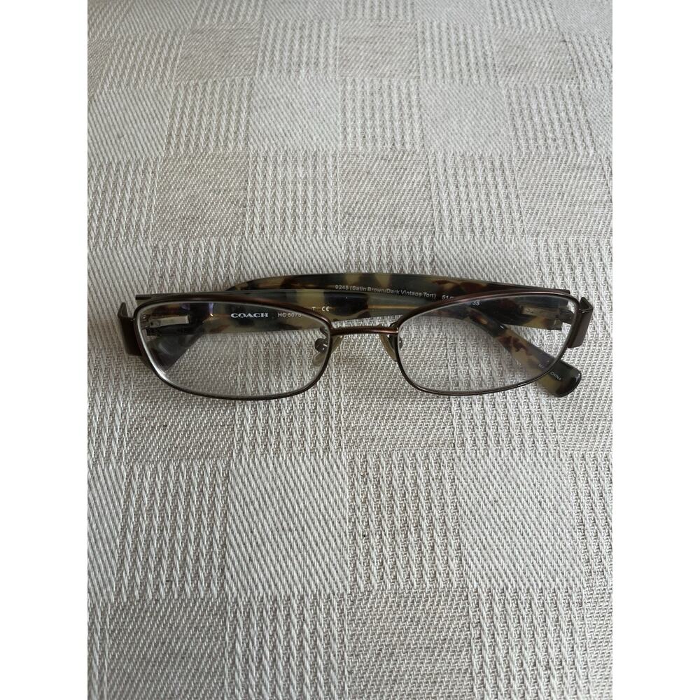 COACH‎ HC 5075 / 9245 Woman's Eyeglasses 51-17-135mm Brown/ Dark Tortoise